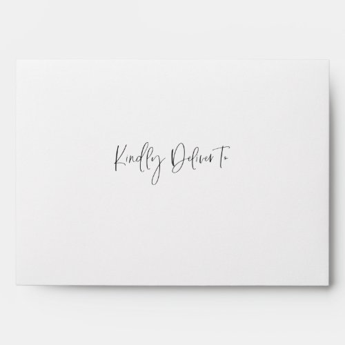 Kindly Deliver To Chic Calligraphy Envelope 