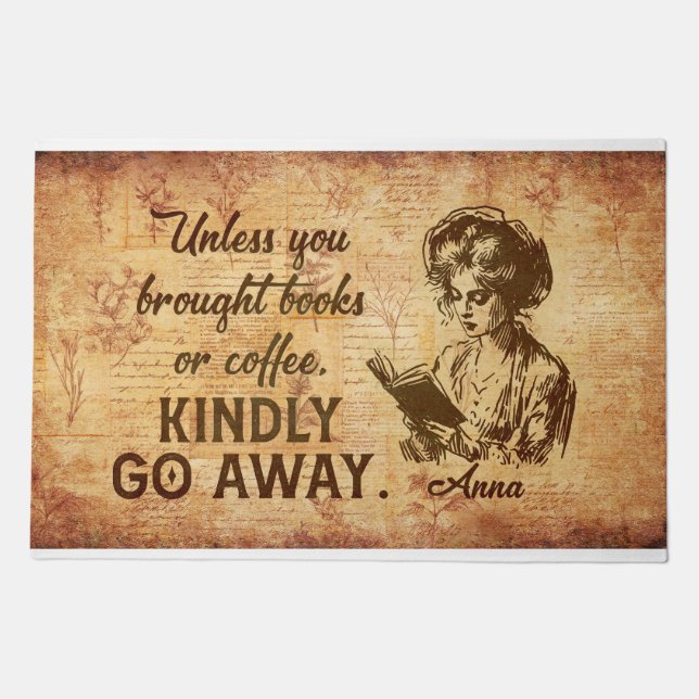 Kindly Go Away Doormat – Funny Welcome Mat | Non-S (Front)