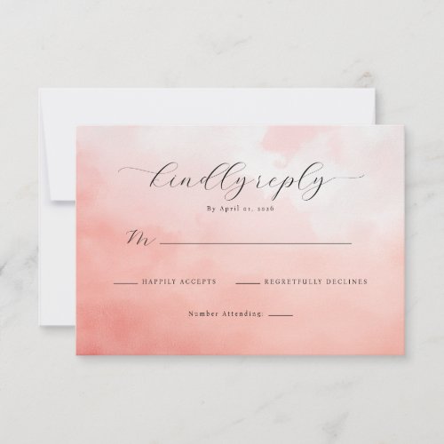 Kindly Reply Elegant Pink Serif