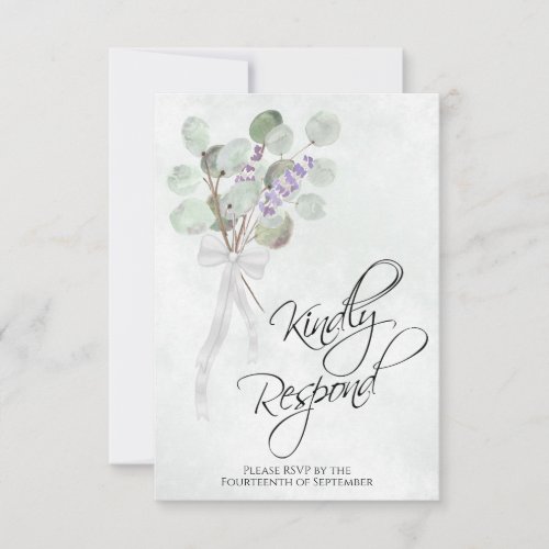 Kindly Respond Eucalyptus & Lavender Boho Wedding
