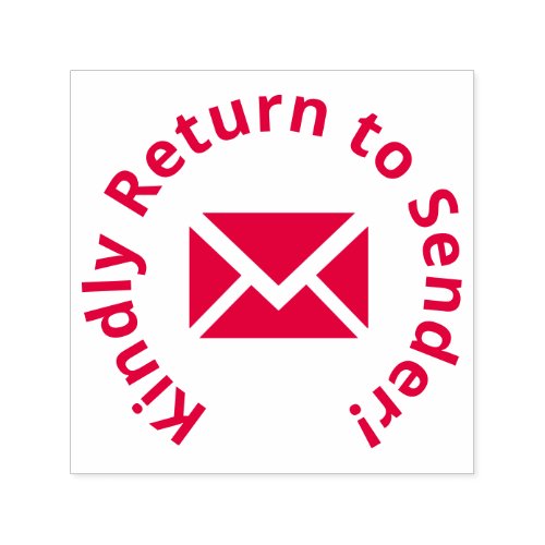Kindly Return to Sender  Envelope Icon Self_inking Stamp