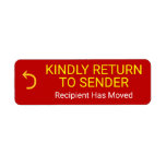 [ Thumbnail: "Kindly Return to Sender", "Recipient Has Moved" Label ]
