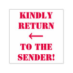 [ Thumbnail: "Kindly Return to The Sender!" + Arrow Self-Inking Stamp ]