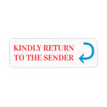 [ Thumbnail: "Kindly Return to The Sender" & Curved Arrow Label ]