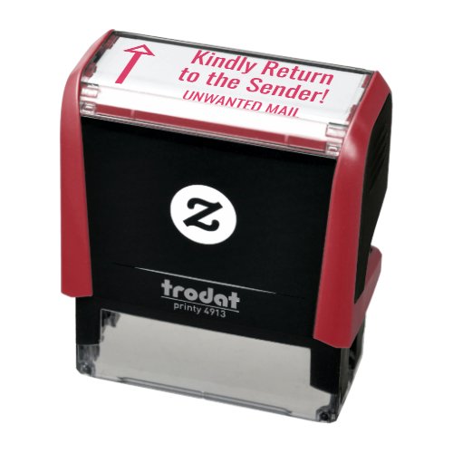 Kindly Return to the Sender UNWANTED MAIL Self_inking Stamp