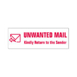 [ Thumbnail: "Kindly Return to The Sender" "Unwanted Mail" Self Self-Inking Stamp ]