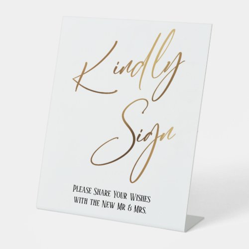 Kindly Sign Gold Handwriting Simple