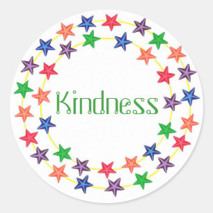 Kindness, Affirmation stickers with colorful stars