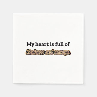 Kindness and courage affirmation napkins