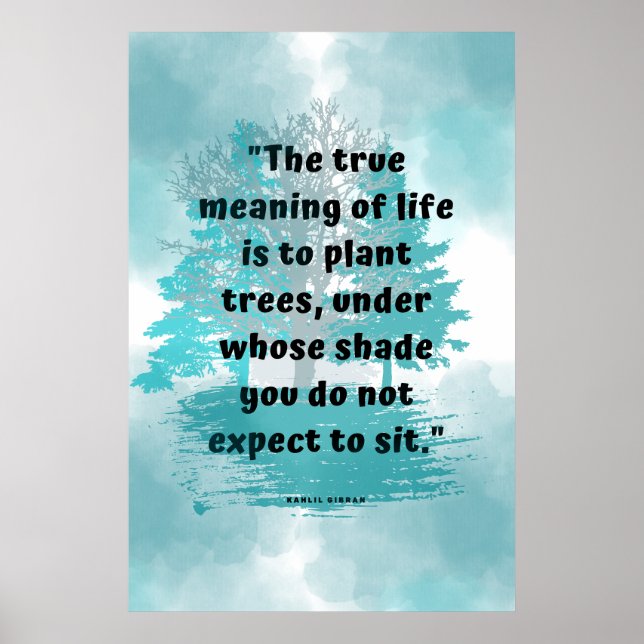 Kindness and Good Will Wisdom Quote Wall Poster (Front)