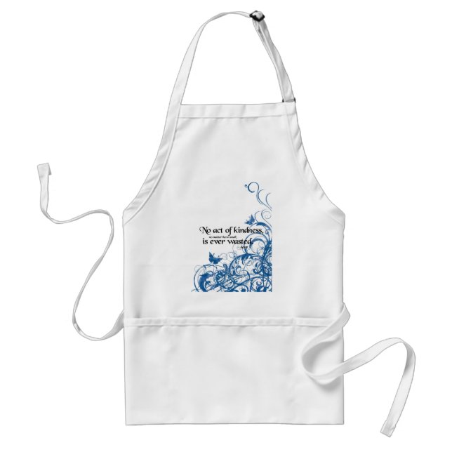 kindness butterfly swirl adult apron (Front)