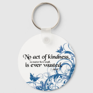 kindness butterfly swirl keychain