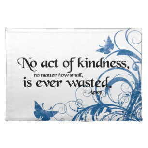 kindness butterfly swirl placemat