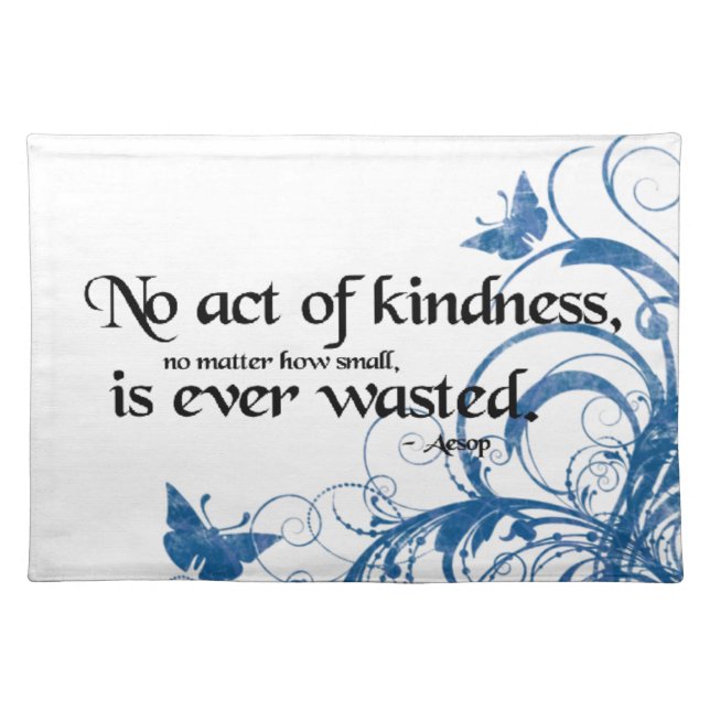 kindness butterfly swirl placemat (Front)