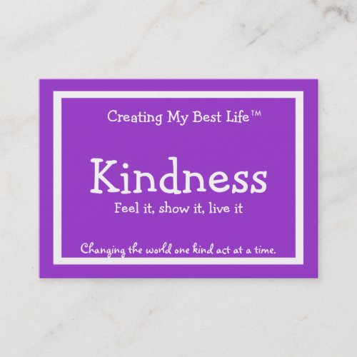 Kindness Card _ Purple  Lavender _ Customized v2