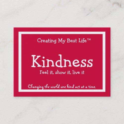 Kindness Card _ Red