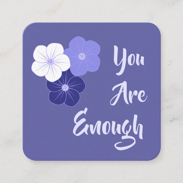 Kindness Card: "You Are Enough" Card (Front)