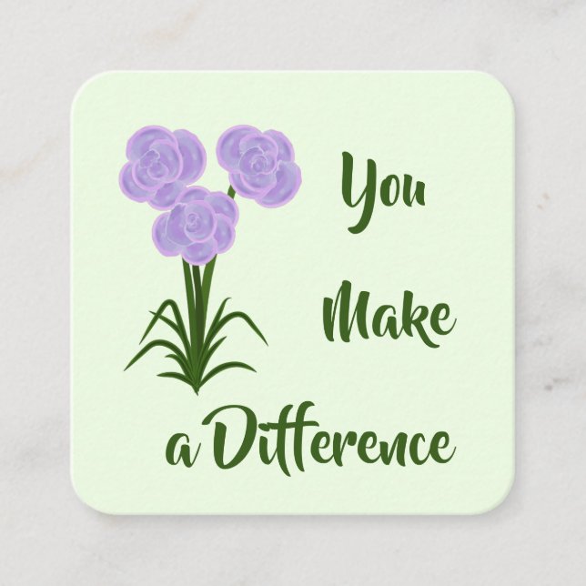 Kindness Card: "You Make a Difference" Cards (Front)