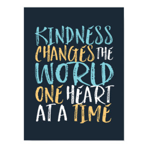 Kindness Change The World Inspirational Quote Poster