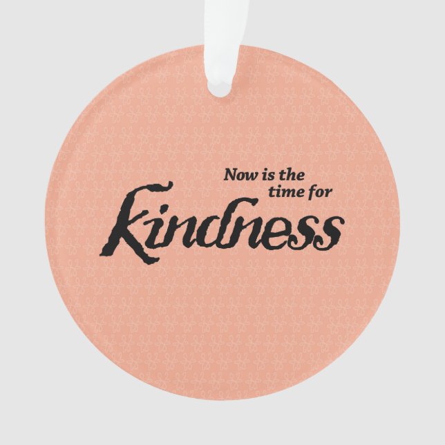Kindness colorful Christmas ornament (Front)