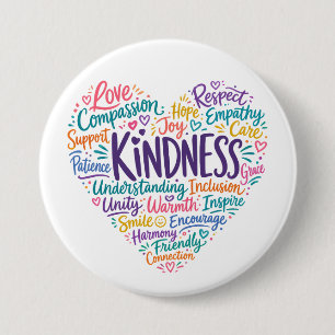 Kindness compassion empathy and respect button