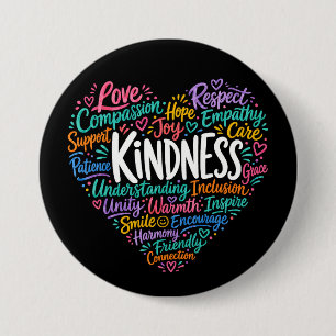 Kindness compassion empathy and respect button
