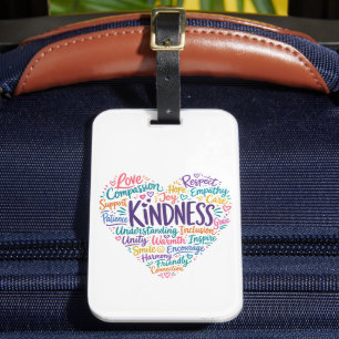 Kindness compassion empathy and respect luggage tag