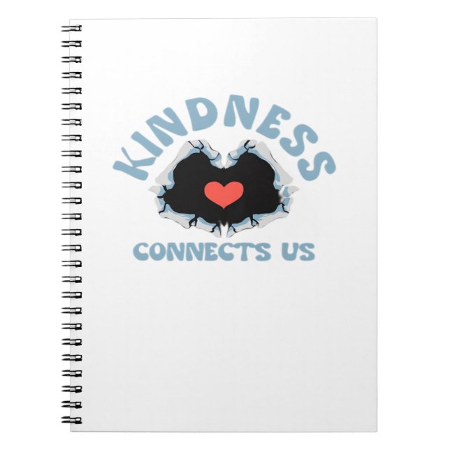 Kindness Connects Us Classic Notebook (Front)