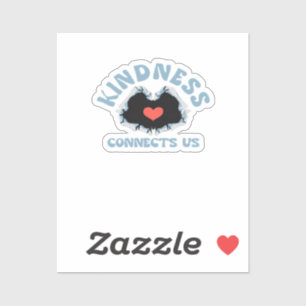Kindness Connects Us Classic Style Sticker