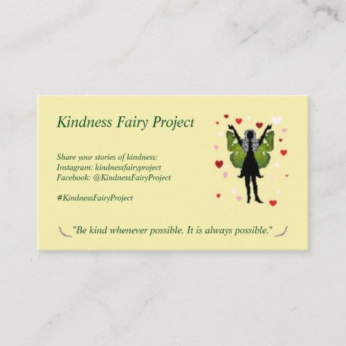 Kindness Fairy Cards