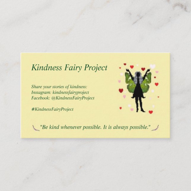 Kindness Fairy Cards (Front)