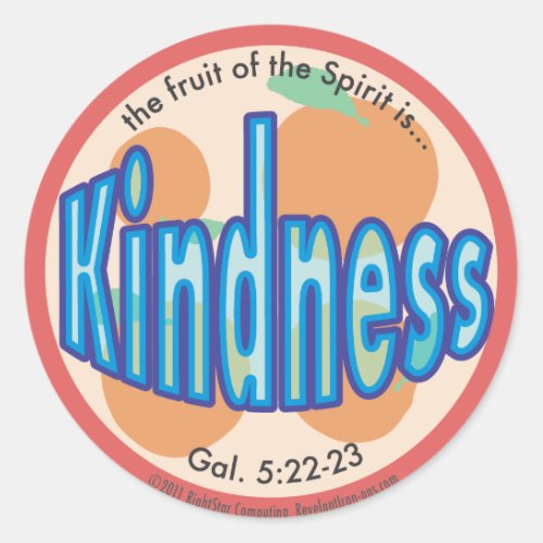 Kindness Fruit of the Spirit Spots Sticker
