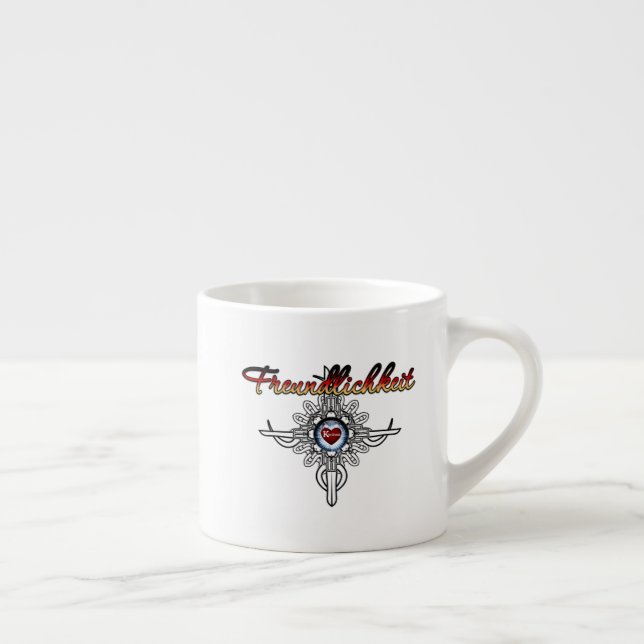 Kindness In German Colorized Version Espresso Cup (Right)