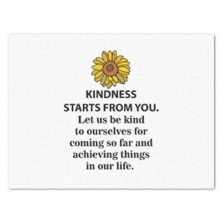 Kindness Inspirational Quote  Sunflower Kindness