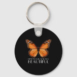 Kindness Is Always Beautiful Monarch Butterfly Gif Keychain