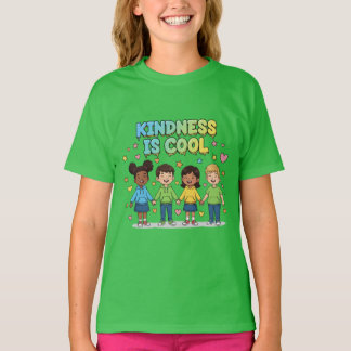 Kindness Is Cool – Positive Kids Friendship Design T-Shirt