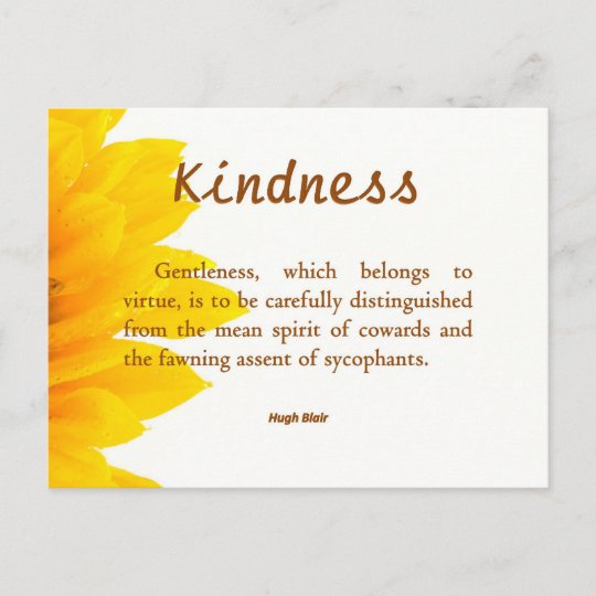 Kindness is Gentle Postcard | Zazzle.com