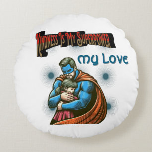 Kindness Is My Superpower Throw Pillow 