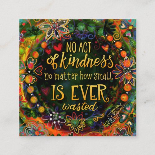 Kindness is Never Wasted Inspirivity cards
