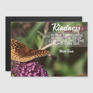 Kindness Is The Language Magnetic Card