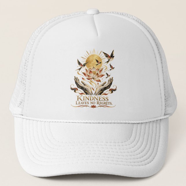 Kindness Leaves No Regrets Dhammapada Trucker Hat (Front)