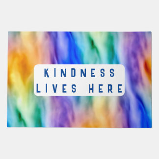 Kindness Lives Here Door Mat