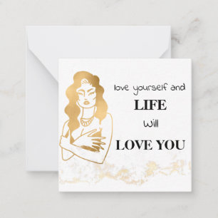 *~ Kindness LOVE SELF Forward AP62 Note Card