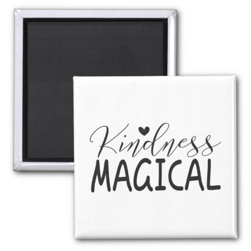 Kindness magical postcard magnet