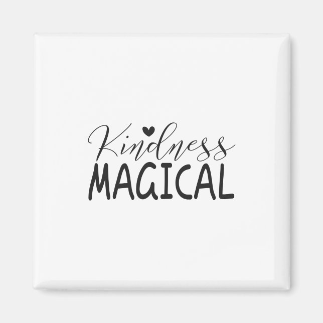 Kindness magical postcard magnet (Front)
