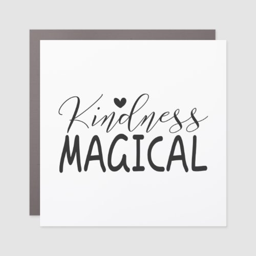 Kindness magical square sticker car magnet