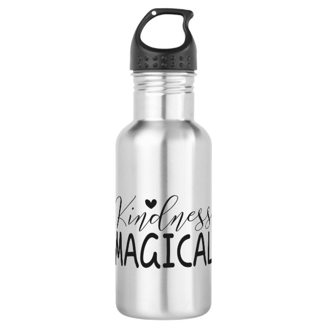 Kindness magical stainless steel water bottle (Front)