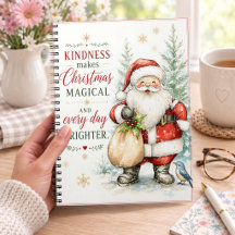 Kindness Makes Christmas Magical Santa Holiday