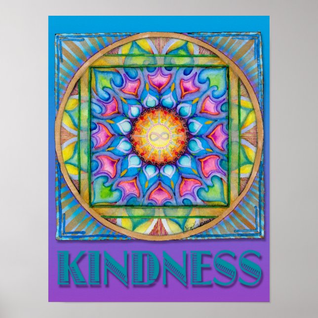 Kindness Mandala Poster (Front)