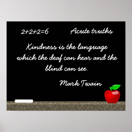 Kindness _ Mark Twain quote _ art print